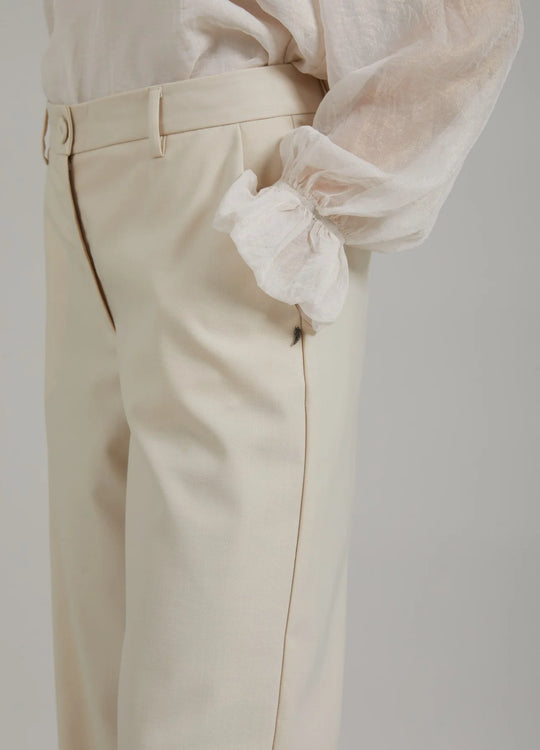 Coster copenhague large pantalon crème petra fit