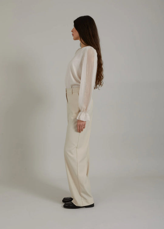 Coster copenhague large pantalon crème petra fit