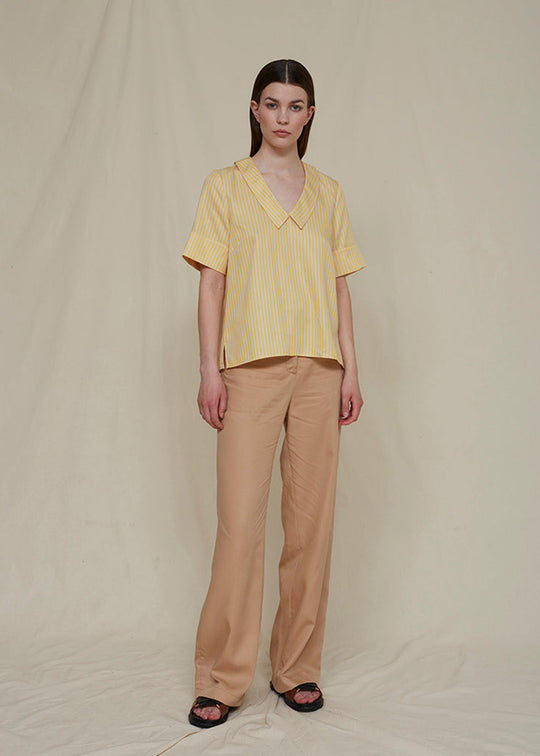 Schulz by Crowd Pinda pants Tencel Beige