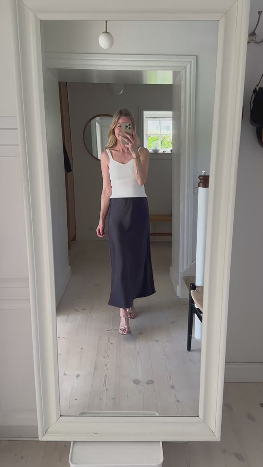 Inwear SendraIW Bias Skirt Charcoal