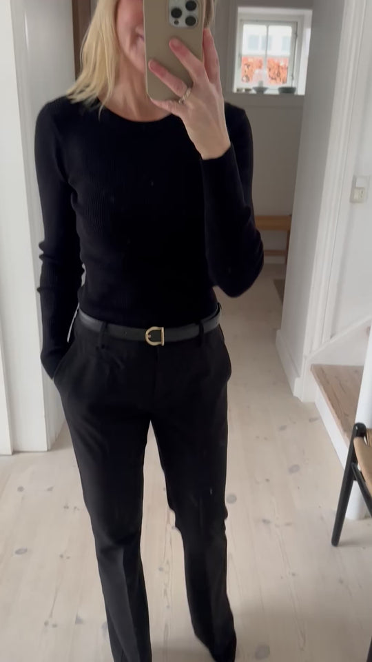 Coster Copenhagen CC Heart wide leg suit pants Emilia Fit black