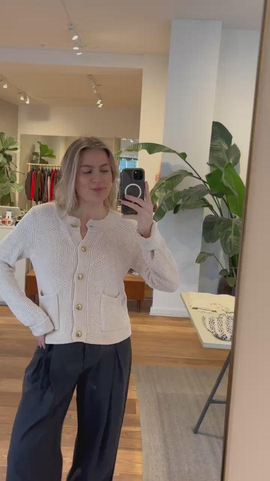 Part Two MikaPW Cardigan French Oak