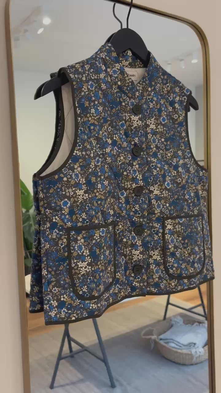 Lollys Laundry CairoLL Quilted Vest blue