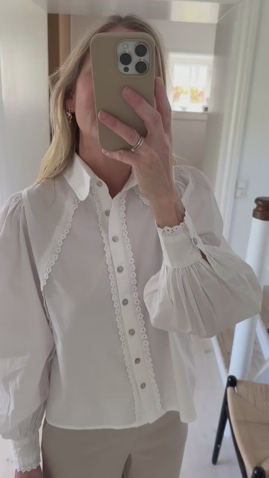 Neo Noir Tilly C Poplin Shirt White