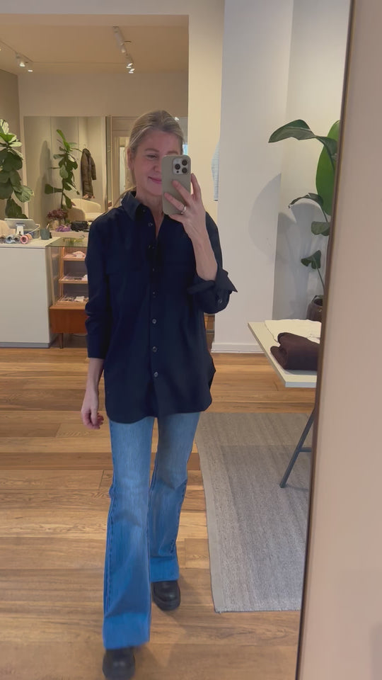 Ma garde-robe essentielle Janemw Shirt Total Eclipse (Navy)