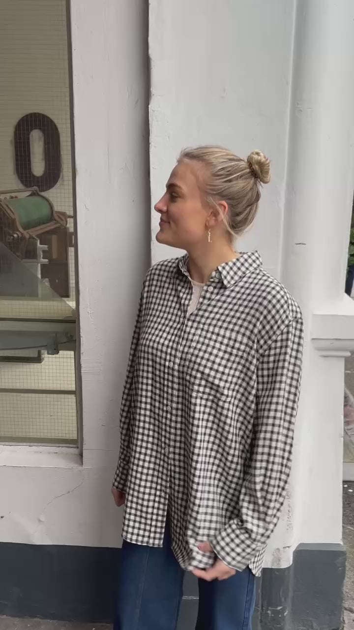 Part Two SameaPW Shirt dark navy check