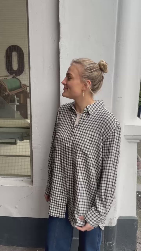 Part Two SameaPW Shirt dark navy check