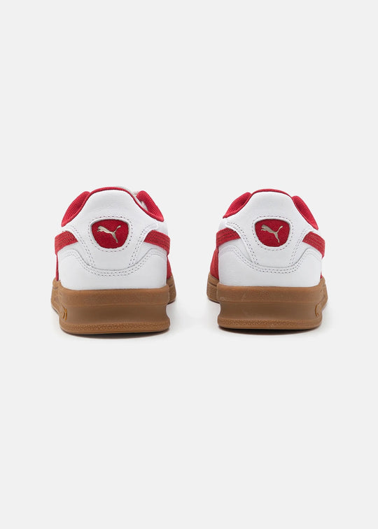 Puma Indoor white Dark Grimsongum red