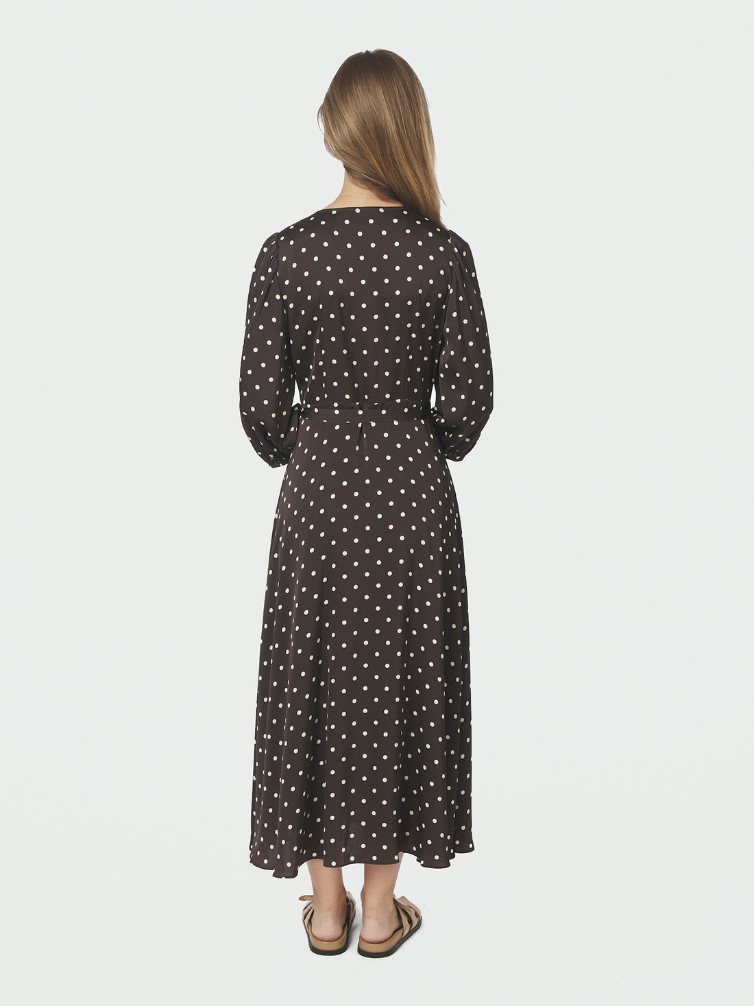 Neo Noir Malinga Dot Dress Dark Brown