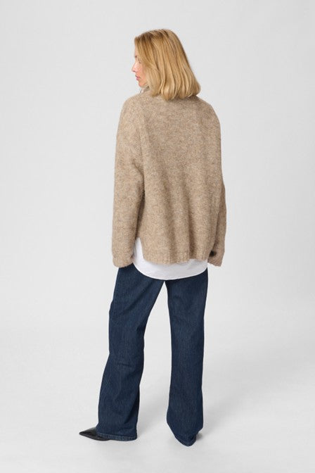 My Essential Wadrobe The Knit Rollneck Dune Melange