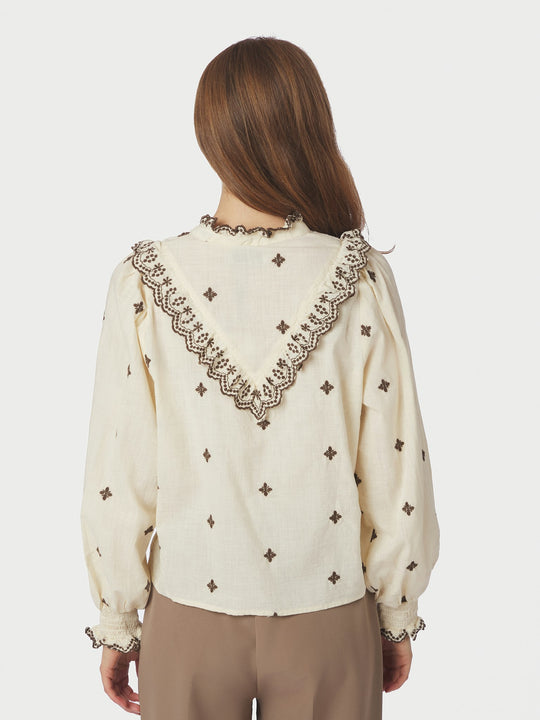Neo Noir Degas Blouse Light Yellow/Brown