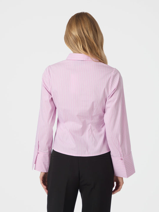 Neo Noir Rosa Shadow Stripe Shirt Light Pink