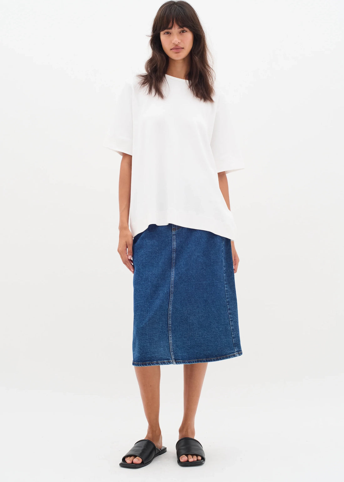 InWear SalineIW Skirt Dark Blue Denim