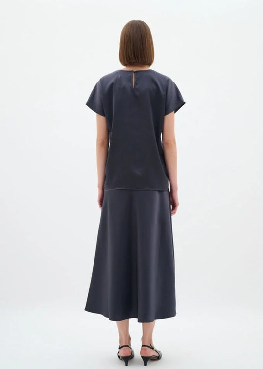 Inwear SendraIW Bias Skirt Charcoal