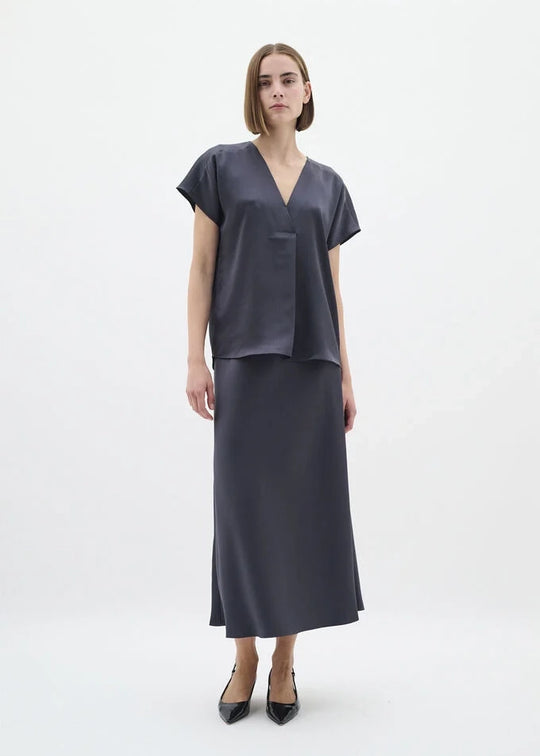 Inwear SendraIW Bias Skirt Charcoal