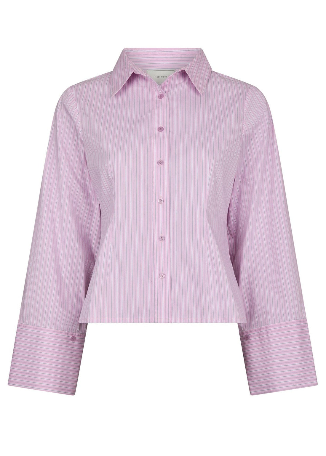 Neo Noir Rosa Shadow Stripe Shirt Light Pink