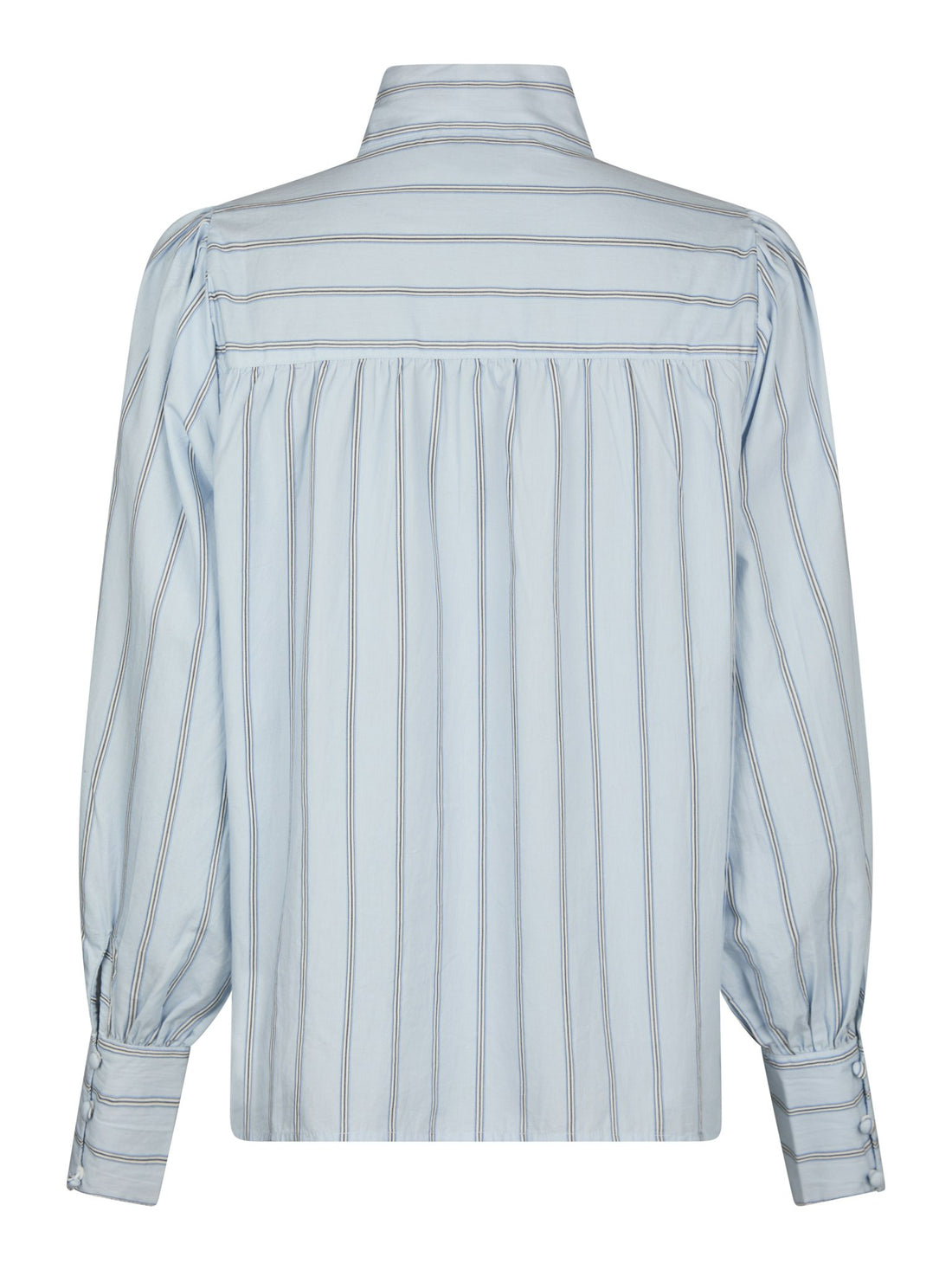 Neo Noir Jaz Bow Stripe Blouse Light Blue