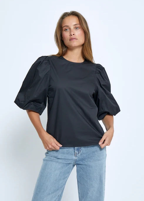 Minus MSJoa Short Sleeve Blouse Black
