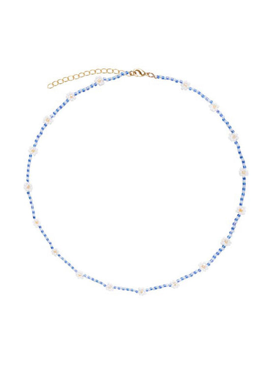 Sui ava daisy halskjede miyuki blå