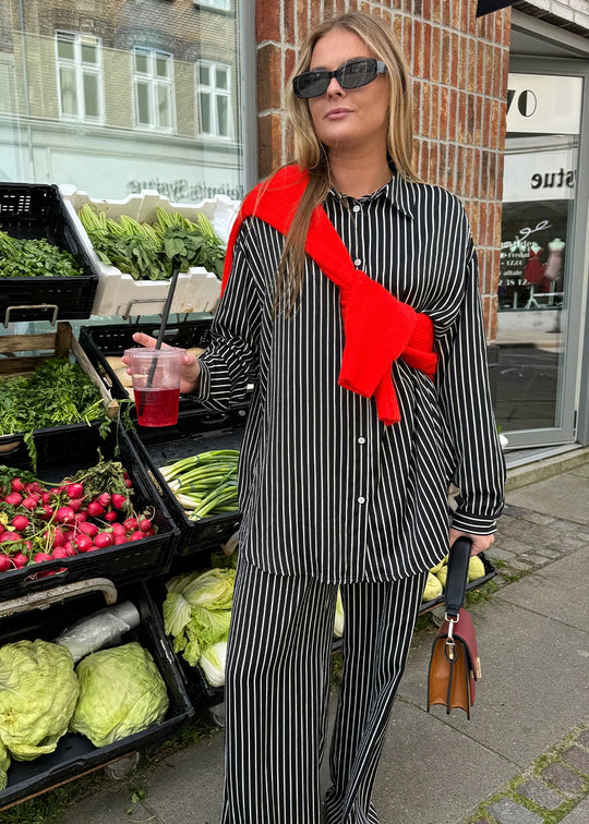 Noella Suri Shirt Taya Black Stripe