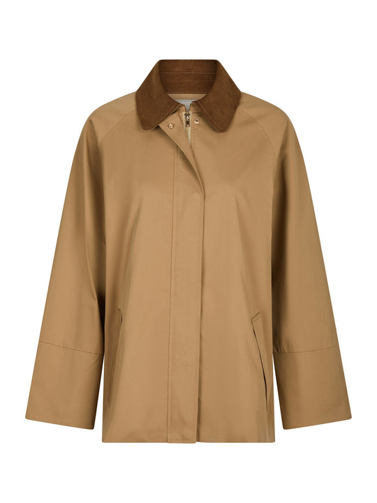 Neo Noir Anastacia Cord Jacket Dark Tan
