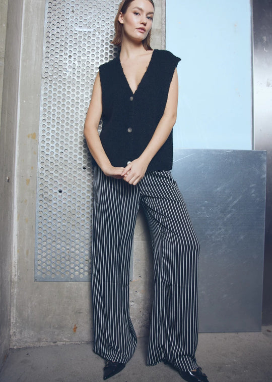 Noella Samira Pants Taya Black Stripe
