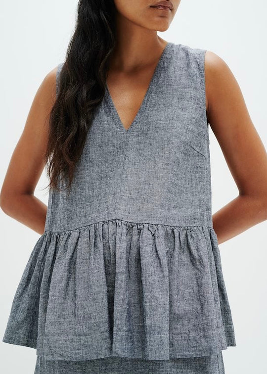 Inwear odetteiw top marine bleu melange