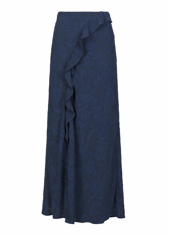 Neo Noir Vinza Burnout Skirt Navy