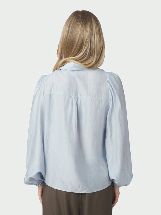 Neo Noir Selene Crisp Blouse Light Blue