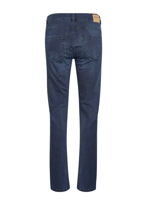 Min väsentliga garderob Celina 100 High Straight Dark Blue Wash
