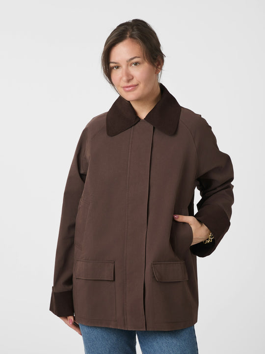 Pre-order uge 30. Neo Noir Anastacia Cord Jacket Brown