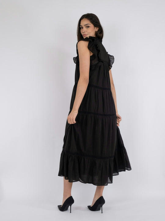 Neo Noir Ankita S Voile Dress Black