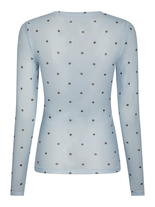 Neo Noir Ella Space Dot Blouse Light Blue