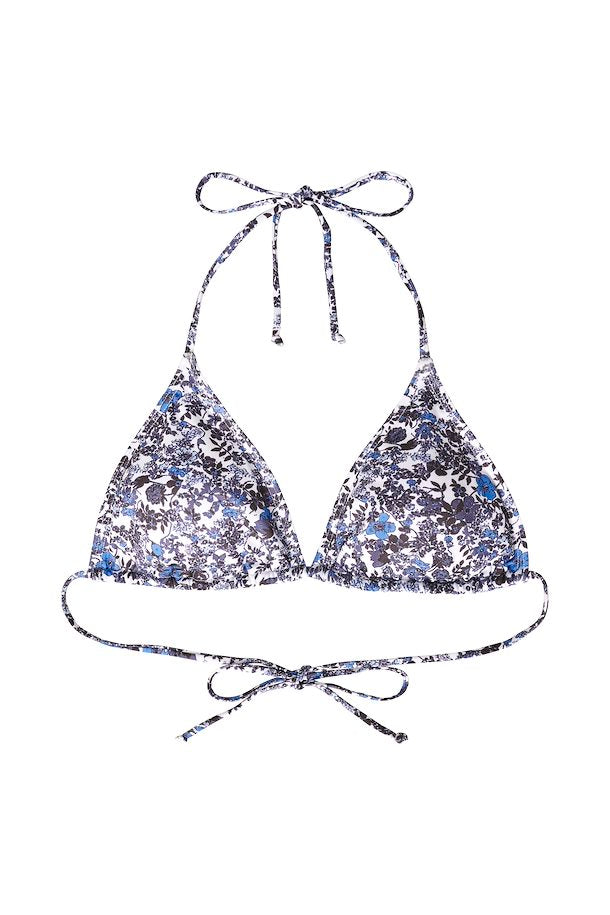 Gestuz Pilgz Bikini Top Blue Flower