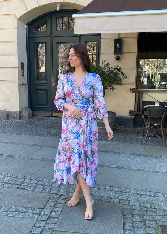 Minus Mercy Maxi Dress Super Pink Print