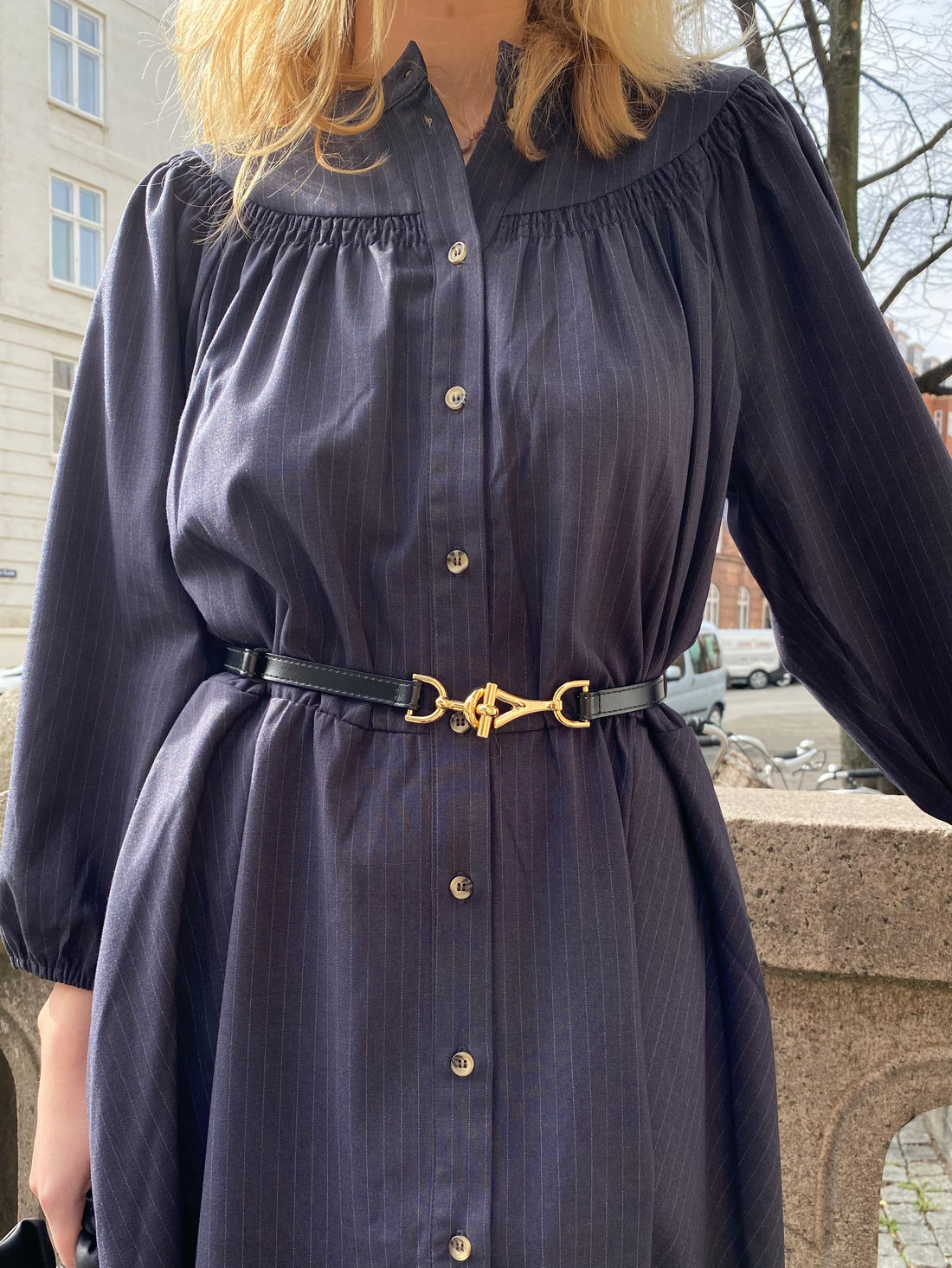 Plissé Copenhagen Gina Belt Black