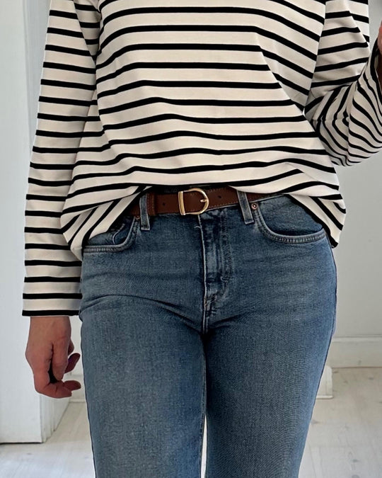 Plissé Copenhagen Christa Belt Dark Cognac