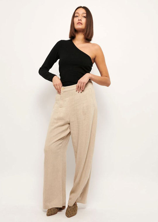 La Rouge Lisa One shoulder L/S Black