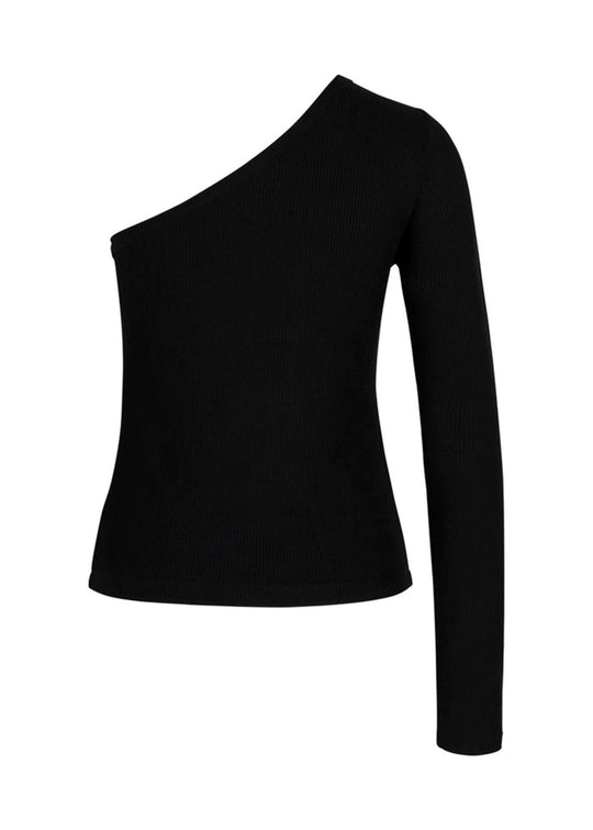 La Rouge Lisa One shoulder L/S Black